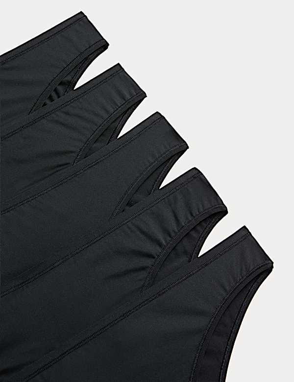 5pk Microfibre Brazilian Knickers