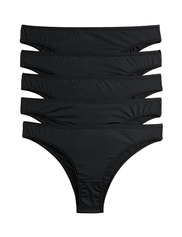 5pk Microfibre Brazilian Knickers