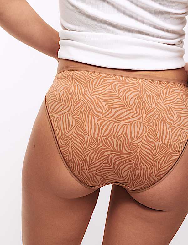 5pk Microfibre High Leg Knickers