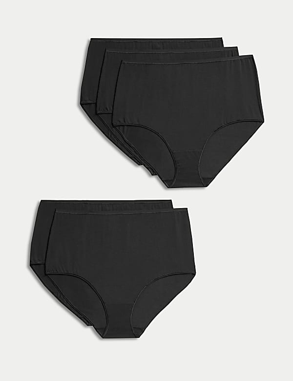 5pk Cotton Modal Rich No VPL Full Briefs - RO