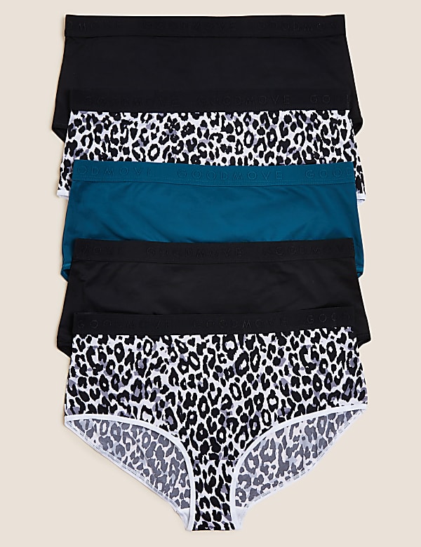 Buy 5pk No-VPL Microfibre High Rise Shorts at Marks & Spencer