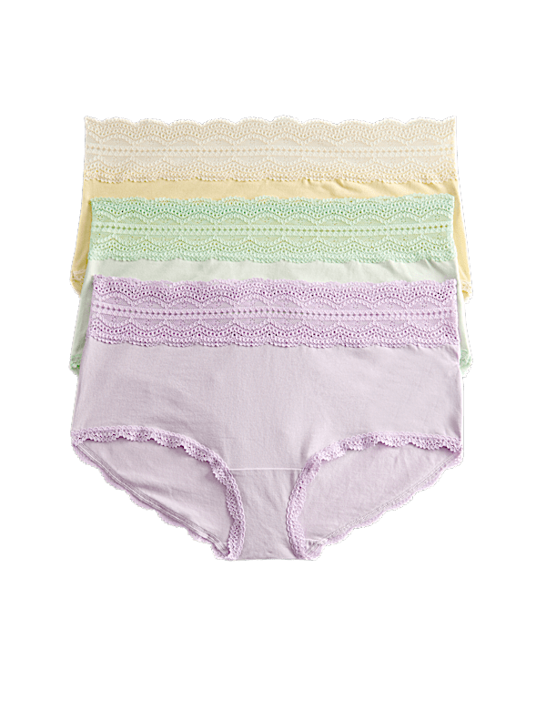 3pk Cotton Rich High Rise Shorts