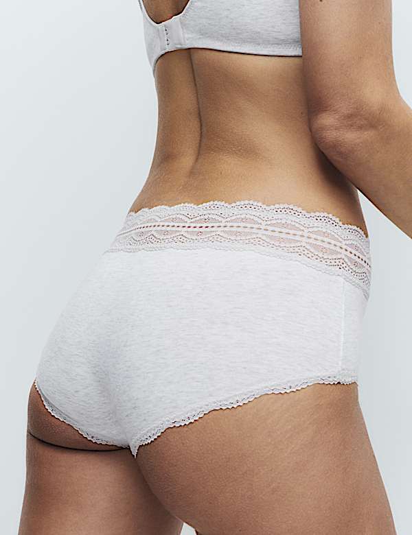 3pk Cotton Rich High Rise Shorts