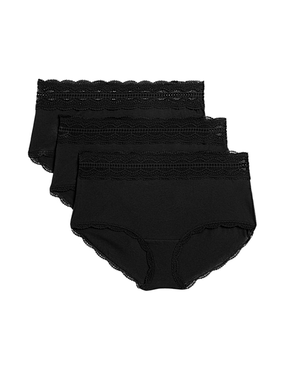 3pk Cotton Rich High Rise Shorts