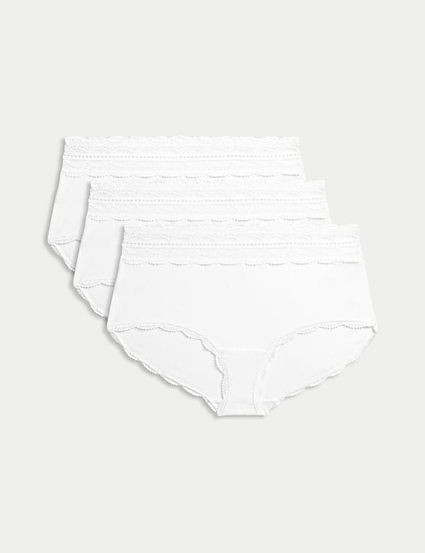 3pk Cotton Rich High Rise Shorts - IL