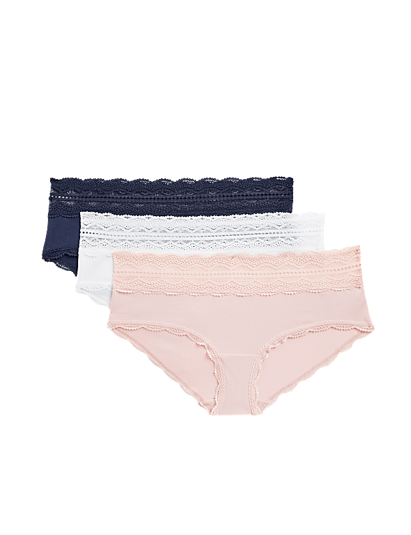 3pk Cotton Rich Low Rise Shorts