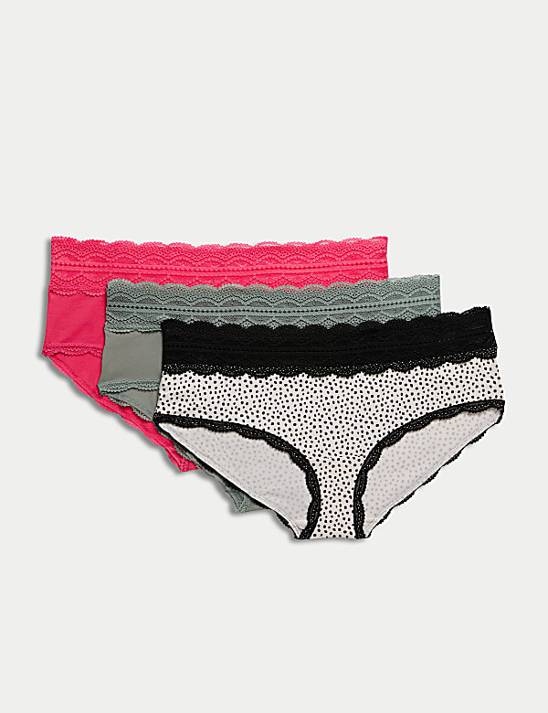 Lot de 3 shortys taille basse en coton - CH