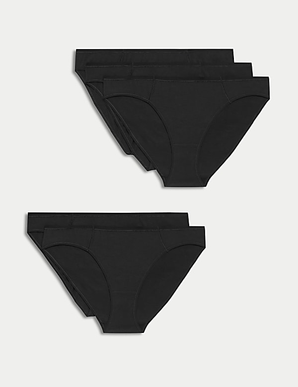 5pk No VPL Cotton Modal Bikini Knickers - RO