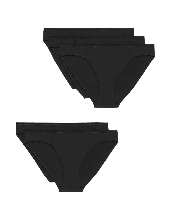 5pk No VPL Cotton Modal Bikini Knickers