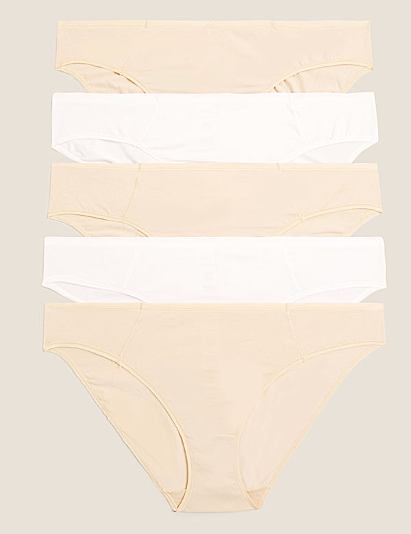5pk Cotton Modal Bikini Knickers