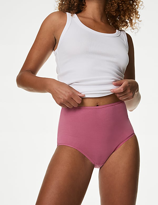 Φαρδύ σλιπ με υψηλή περιεκτικότητα σε βαμβάκι και Lycra® σε σετ των 5 - GR