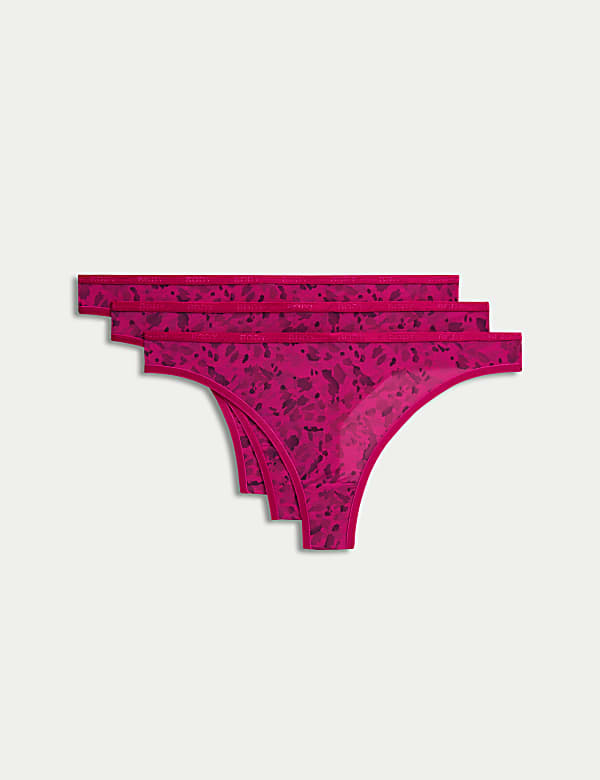 3pk Flexifit™ Sheer Thongs - GR