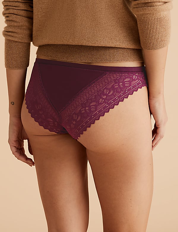 Sumptuously Soft™ Lace Brazilian Knickers