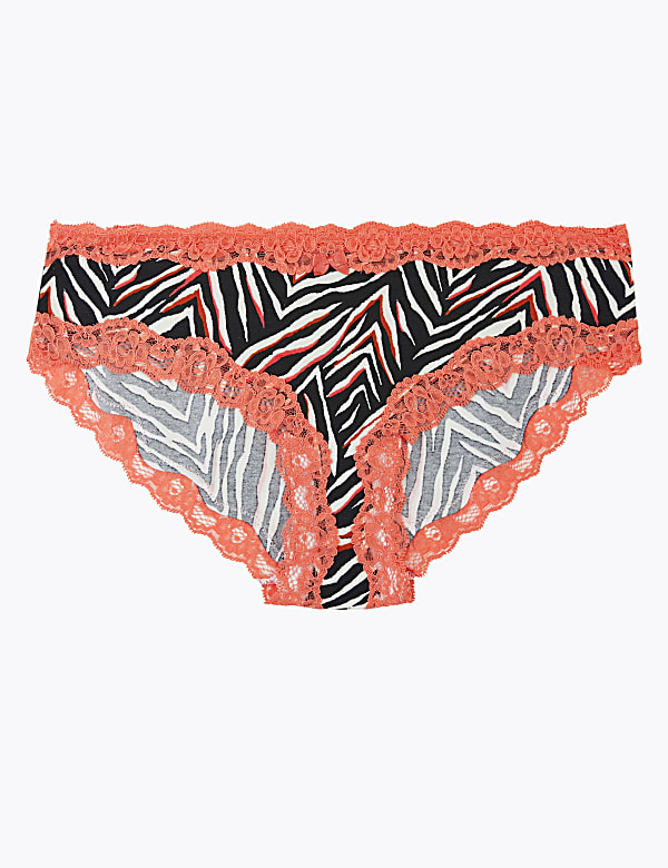 Cotton & Lace Brazilian Knickers