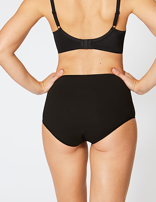 5 Pack Lace High Waisted Full Briefs