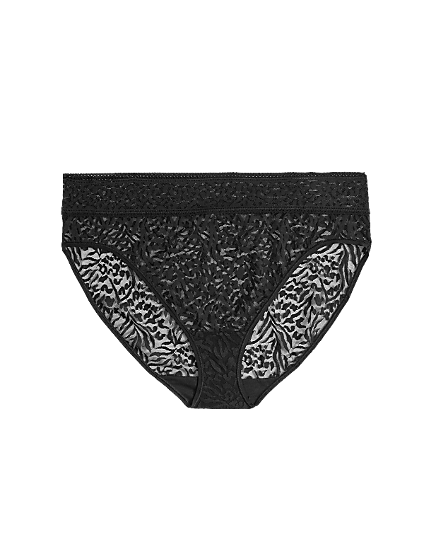 All Over Lace High Leg Knickers