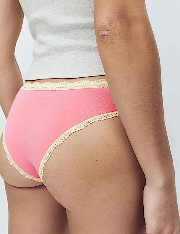3pk Cotton Rich Brazilian Knickers - DK