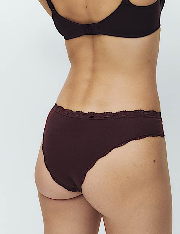 3pk Cotton Rich Brazilian Knickers