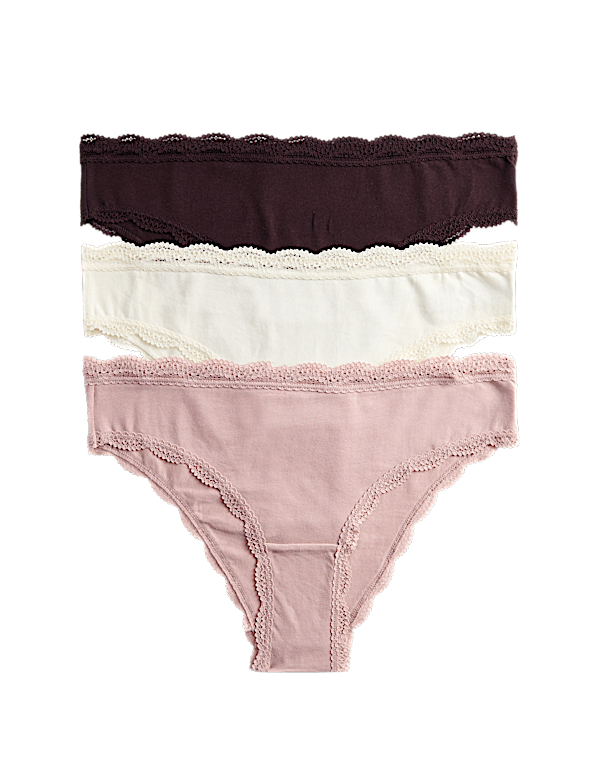 3pk Cotton Rich Brazilian Knickers