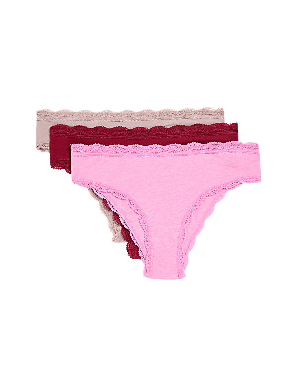 3pk Cotton Rich Brazilian Knickers