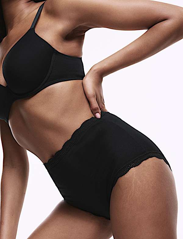 Pack de 3 braguitas altas de algodón - ES