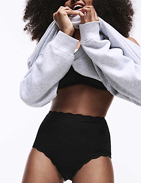 Pack de 3 braguitas altas de algodón - ES