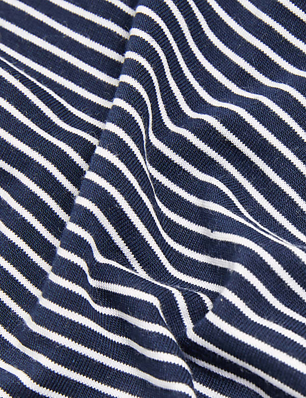 5pk Cotton Printed Stripe Shorts