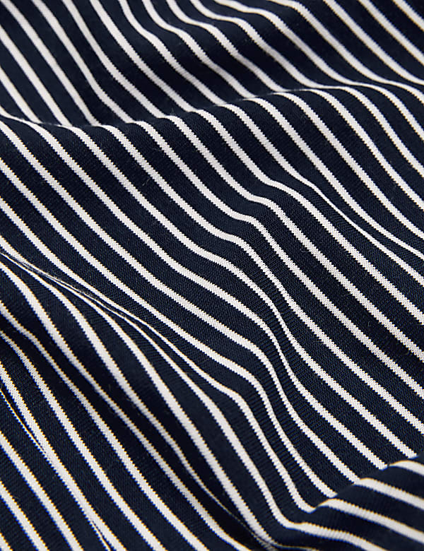 5pk Cotton Printed Stripe Shorts
