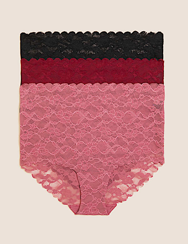 3pk Freecut Lace Full Briefs