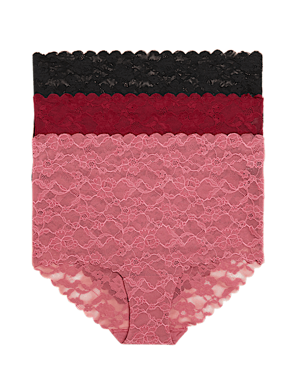 3pk Freecut Lace Full Briefs