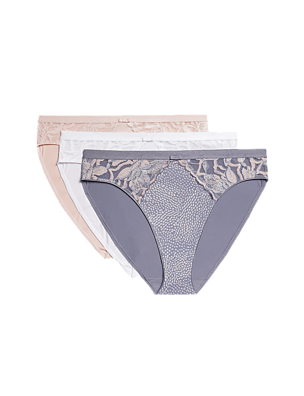 3pk Wildblooms High Leg Knickers
