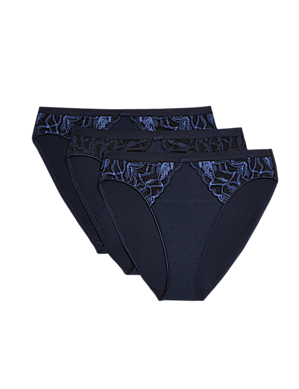 3pk Wildblooms High Leg Knickers