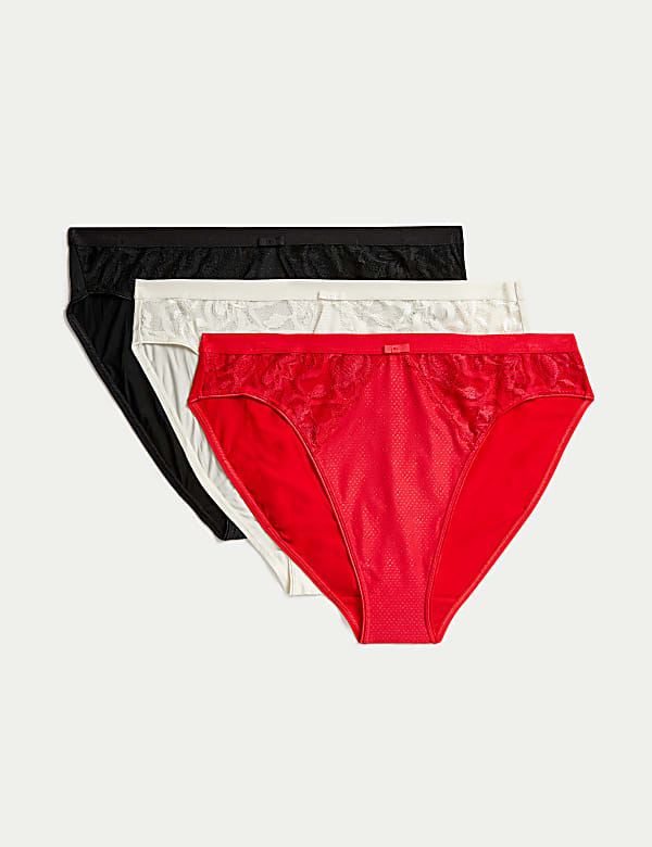 3pk Wildblooms High Leg Knickers