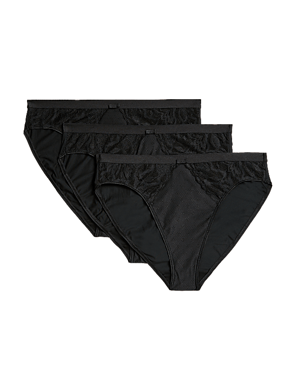 3pk Wildblooms High Leg Knickers