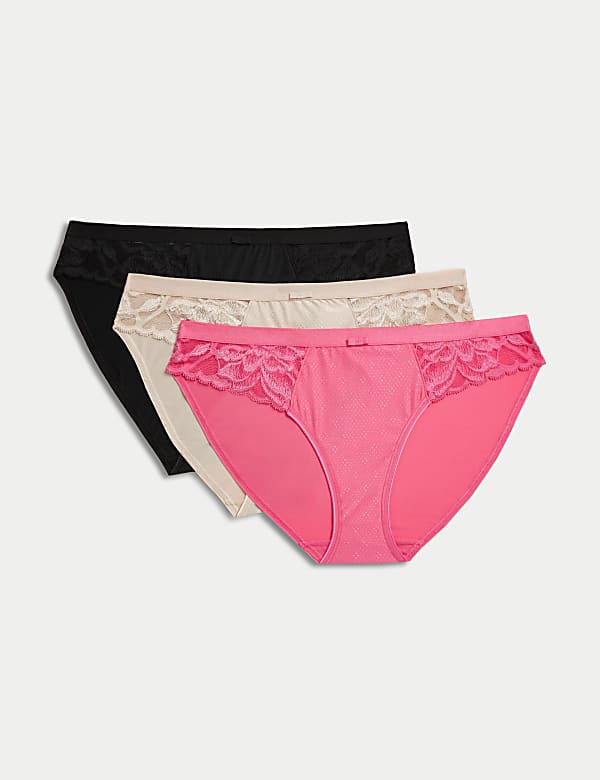 3pk Wild Blooms Bikini Knickers