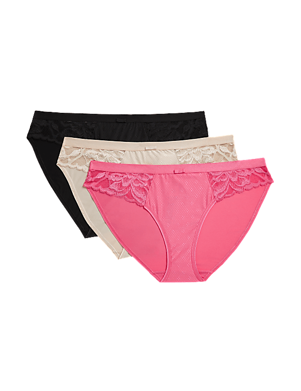 3pk Wild Blooms Bikini Knickers