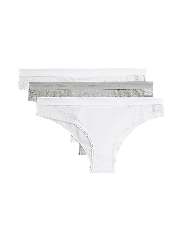3pk Cotton Brazilian Knickers