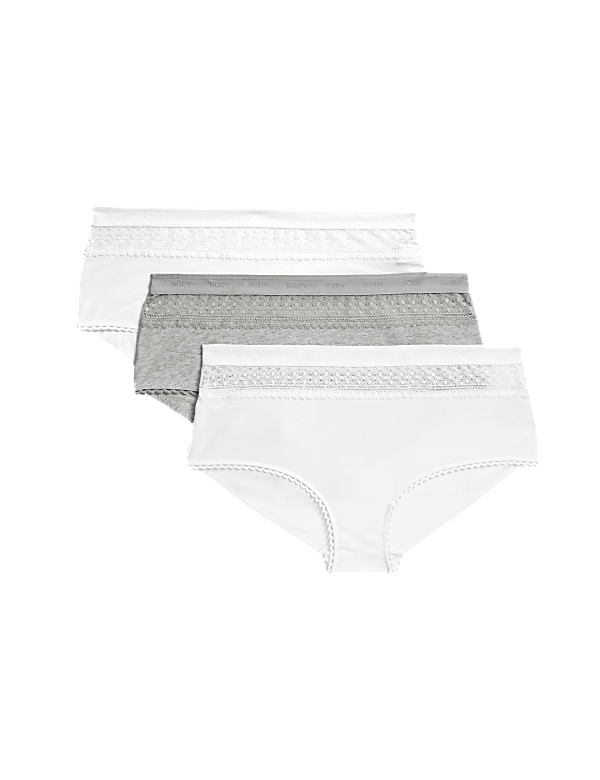 3pk Cotton Rich High Rise Shorts