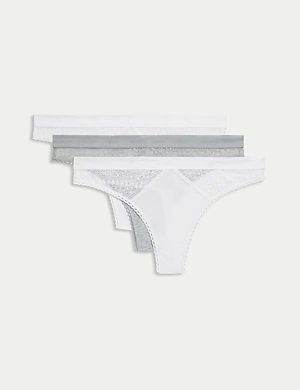 3pk Cotton with Cool Comfort™ Thongs