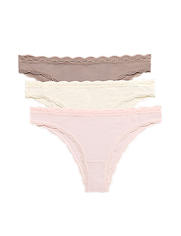 3 Pack Cotton Rich Brazilian Knickers
