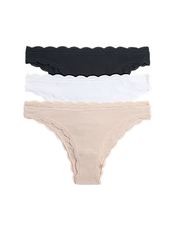 3 Pack Cotton Rich Brazilian Knickers