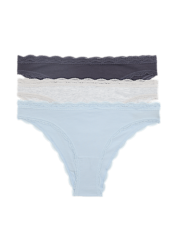 3 Pack Cotton Rich Brazilian Knickers