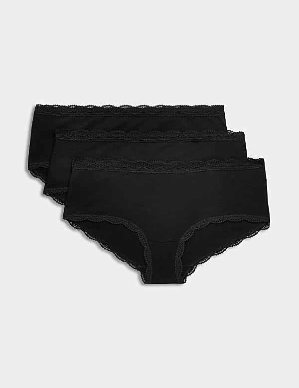 3pk Cotton Rich Lace Shorts - RS