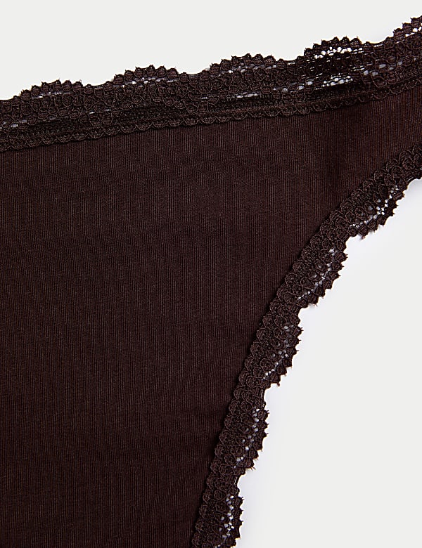 3pk Cotton Rich High Leg Knickers