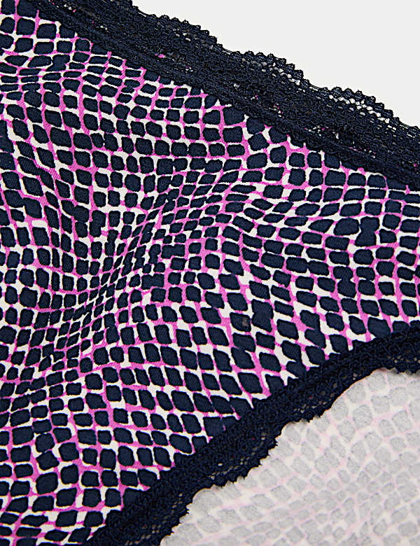 3pk Cotton Rich High Leg Knickers