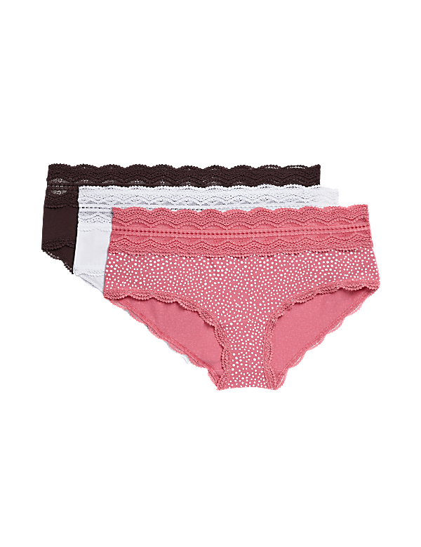 3pk Cotton Rich Low Rise Shorts