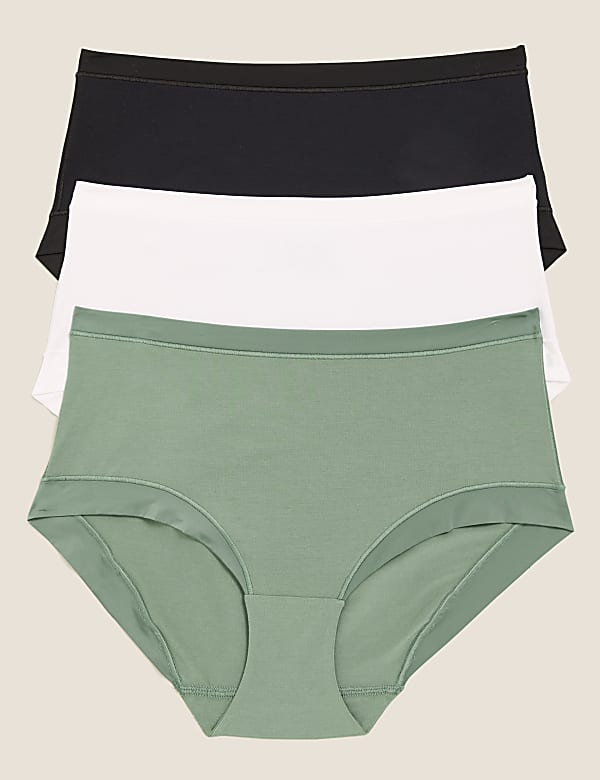 3pk Flexifit&trade; Modal High Rise Shorts