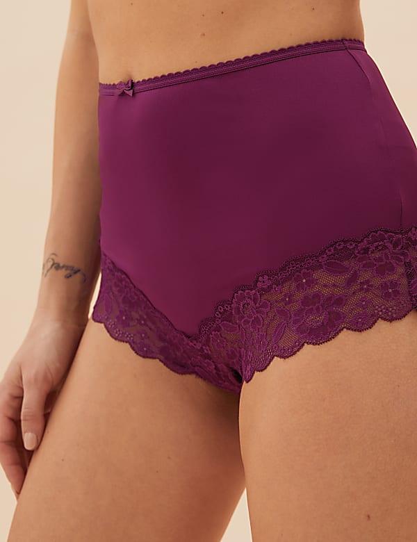 3pk Lace Trim Full Briefs