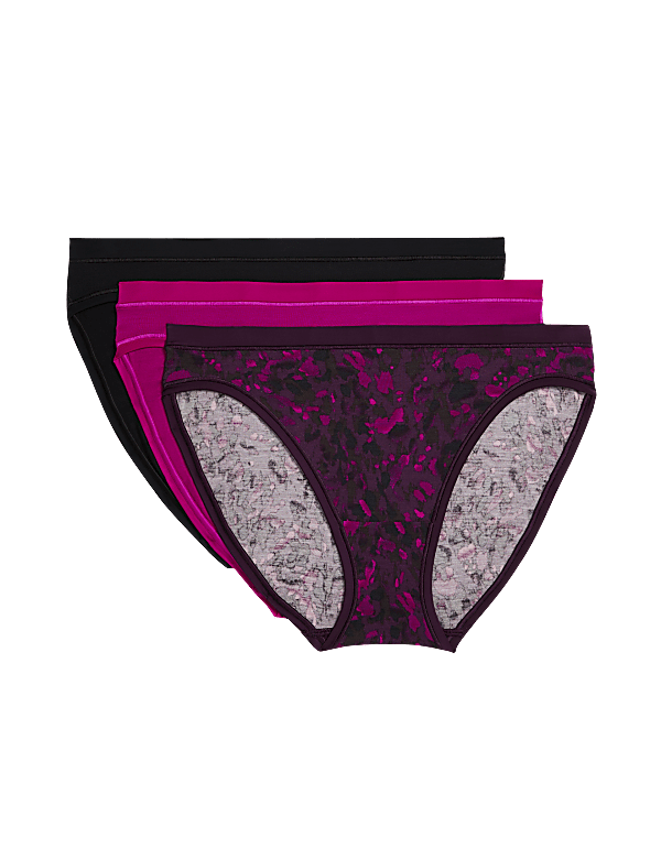 3pk Flexifit™ Modal High Leg Knickers