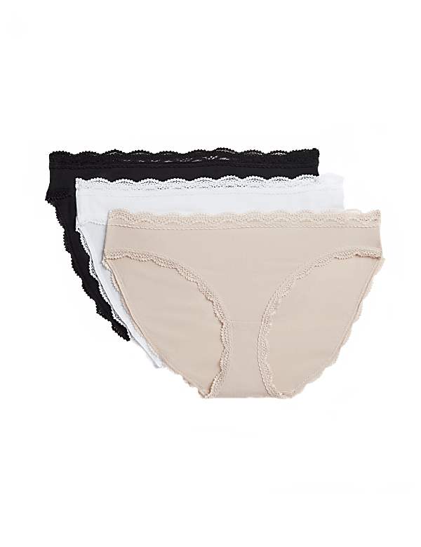 3pk Cotton Rich Bikini Knickers